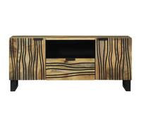 Berkfield Home TV Cabinet - 105 x 33.5 x 46 cm, Made from Solid Mango Wood in Brown | Size: 105 x 33.5 x 46 cm Berkfield Home Brown 105 x 33.5 x 46 cm