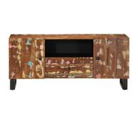 Berkfield Home TV Cabinet 105x33.5x46 cm Solid Wood Reclaimed&Engineered Wood in Brown Berkfield Home Brown 105x33.5x46 cm