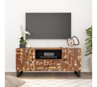 Berkfield Home TV Cabinet 105x33.5x46 cm Solid Wood Reclaimed&Engineered Wood in Brown Berkfield Home Brown 105x33.5x46 cm