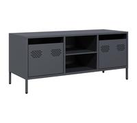 Berkfield Home TV Cabinet Anthracite 101.5x39x43.5 cm Cold-rolled Steel in Charcoal Berkfield Home Charcoal 101.5x39x43.5 cm