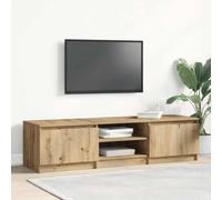 Berkfield Home TV Cabinet Artisan Oak 140x40x36 cm Engineered Wood in Brown | Size: 140 x 40 x 36 cm Berkfield Home Brown 140 x 40 x 36 cm