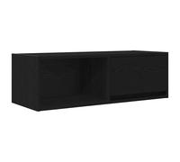 Berkfield Home TV Cabinet Black Oak 80x31x25.5 cm Engineered Wood Berkfield Home Black 80x31x25.5 cm