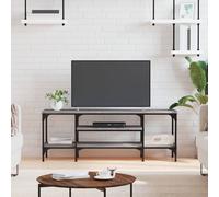 Berkfield Home TV Cabinet Grey Sonoma 121x35x45 cm Engineered Wood&Iron | Size: 121 x 35 x 45 cm Berkfield Home Grey 121 x 35 x 45 cm