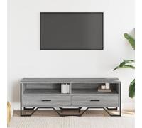 Berkfield Home TV Cabinet Grey Sonoma 122x34x41 cm Engineered Wood | Size: 122 x 34 x 41 cm Berkfield Home Grey 122 x 34 x 41 cm