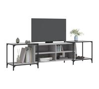 Berkfield Home TV Cabinet Grey Sonoma 203x37x50 cm Engineered Wood | Size: 203 x 37 x 50 cm Berkfield Home Grey 203 x 37 x 50 cm