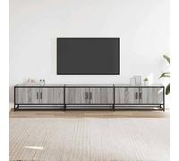 Berkfield Home TV Cabinet Grey Sonoma 240x35x41 cm Engineered Wood | Size: 240 x 35 x 41 cm Berkfield Home Grey 240 x 35 x 41 cm