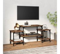 Berkfield Home TV Cabinet Smoked Oak 117x35x52 cm Engineered Wood in Brown | Size: 117 x 35 x 52 cm Berkfield Home Brown 117 x 35 x 52 cm