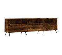 Berkfield Home TV Cabinet Smoked Oak 150x30x44.5 cm Engineered Wood in Brown Berkfield Home Brown 150x30x44.5 cm