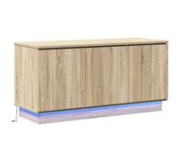 Berkfield Home TV Cabinet Sonoma Oak 100x38x49 cm Engineered Wood in Tan | Size: 100 x 38 x 49 cm Berkfield Home Tan 100 x 38 x 49 cm