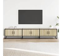 Berkfield Home TV Cabinet Sonoma Oak 210x35x41 cm Engineered Wood in Brown | Size: 210 x 35 x 41 cm Berkfield Home Brown 210 x 35 x 41 cm
