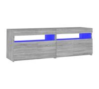 Berkfield Home TV Cabinet with LED Lights Grey Sonoma 120x35x40 cm | Size: 120 x 35 x 40 cm Berkfield Home Grey 120 x 35 x 40 cm