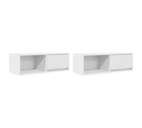 Berkfield Home TV Cabinets 2 pcs White 80x31x25.5 cm Engineered Wood Berkfield Home White 80x31x25.5 cm