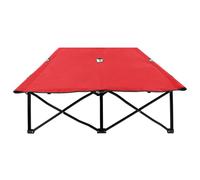 Berkfield Home Two Person Folding Sun Lounger Red Steel Berkfield Home Red