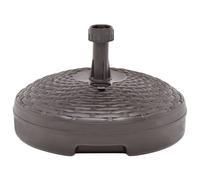 Berkfield Home Umbrella Base Sand/Water Filled 20 L Brown Plastic Rattan Berkfield Home Brown
