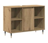 Berkfield Home Vanity Unit Artisan Oak MDF Standard Vanity Unit Rectangular in Brown Berkfield Home Brown