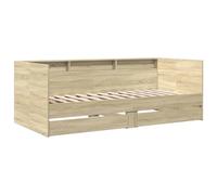 Berkfield Home Versatile Daybed with Drawers without Mattress Sonoma Oak 100x200 cm in Light Tan Berkfield Home Light Tan 100x200 cm