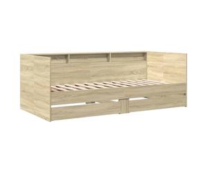 Berkfield Home Versatile Daybed with Drawers without Mattress Sonoma Oak 100x200 cm in Light Tan Berkfield Home Light Tan 100x200 cm