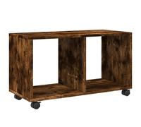 Berkfield Home vidaXL¬†Rolling¬†Cabinet¬†Smoked Oak 72x33x42.5 cm Engineered Wood in Brown Berkfield Home Brown 72x33x42.5 cm