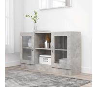 Berkfield Home Vitrine Cabinet Concrete Grey 120x30.5x70 cm Engineered Wood Berkfield Home Grey 120x30.5x70 cm