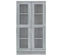 Berkfield Home Vitrine Cabinet Grey Sonoma 82.5x30.5x150 cm Engineered Wood Berkfield Home Grey 82.5x30.5x150 cm