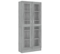 Berkfield Home Vitrine Cabinet Grey Sonoma 82.5x30.5x185.5 cm Engineered Wood Berkfield Home Grey 82.5x30.5x185.5 cm