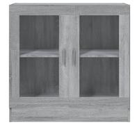 Berkfield Home Vitrine Cabinet Grey Sonoma 82.5x30.5x80 cm Engineered Wood Berkfield Home Grey 82.5x30.5x80 cm