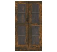 Berkfield Home Vitrine Cabinet Smoked Oak 82.5x30.5x150 cm Engineered Wood in Brown Berkfield Home Brown 82.5x30.5x150 cm