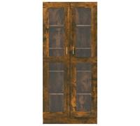 Berkfield Home Vitrine Cabinet Smoked Oak 82.5x30.5x185.5 cm Engineered Wood in Brown Berkfield Home Brown 82.5x30.5x185.5 cm