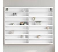 Berkfield Home Vitrine Cabinet White 100x8.5x75 cm Engineered Wood Berkfield Home White 100x8.5x75 cm