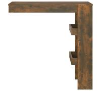 Berkfield Home Wall Bar Table Smoked Oak 102x45x103.5 cm Engineered Wood in Brown Berkfield Home Brown 102x45x103.5 cm