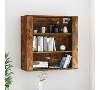 Berkfield Home Wall Cabinet Smoked Oak 80x33x80 cm Engineered Wood in Brown | Size: 80 x 33 x 80 cm Berkfield Home Brown 80 x 33 x 80 cm