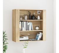 Berkfield Home Wall Cabinet Sonoma Oak 80x33x80 cm Engineered Wood in Beige | Size: 80 x 33 x 80 cm Berkfield Home Beige 80 x 33 x 80 cm