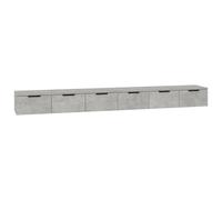 Berkfield Home Wall Cabinets 2 pcs Concrete Grey 102x30x20 cm Engineered Wood | Size: 102 x 30 x 20 cm Berkfield Home Grey 102 x 30 x 20 cm