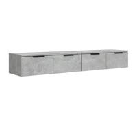 Berkfield Home Wall Cabinets 2 pcs Concrete Grey 68x30x20 cm Engineered Wood | Size: 68 x 30 x 20 cm Berkfield Home Grey 68 x 30 x 20 cm