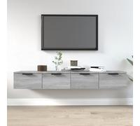 Berkfield Home Wall Cabinets 2 pcs Grey Sonoma 68x30x20 cm Engineered Wood | Size: 68 x 30 x 20 cm Berkfield Home Grey 68 x 30 x 20 cm