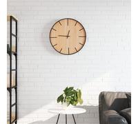 Berkfield Home Wall Clock Brown √ò39 cm Iron & Engineered Wood Berkfield Home Brown