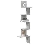Berkfield Home Wall Corner Shelf Concrete Grey 32x32x127, 5 cm Engineered Wood Berkfield Home Grey