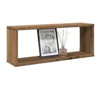 Berkfield Home Wall Cube Shelves 6 pcs Artisan Oak 60x15x23 cm Engineered Wood in Brown | Size: 60 x 15 x 23 cm Berkfield Home Brown 60 x 15 x 23 cm
