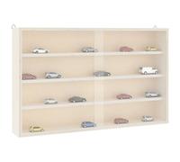 Berkfield Home Wall Display Cabinet with Doors 60x8.5x37 cm in Light Sand Berkfield Home Light Sand 60x8.5x37 cm