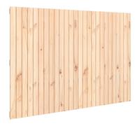 Berkfield Home Wall Headboard 166x3x110 cm Solid Wood Pine in Natural | Size: 166 x 3 x 110 cm Berkfield Home Natural 166 x 3 x 110 cm