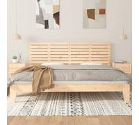 Berkfield Home Wall Headboard 166x3x63 cm Solid Wood Pine in Natural | Size: 166 x 3 x 63 cm Berkfield Home Natural 166 x 3 x 63 cm