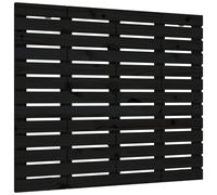 Berkfield Home Wall Headboard Black 146x3x91.5 cm Solid Wood Pine Berkfield Home Black 146x3x91.5 cm