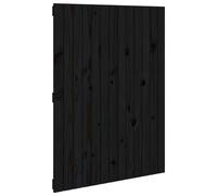 Berkfield Home Wall Headboard Black 82.5x3x110 cm Solid Wood Pine Berkfield Home Black 82.5x3x110 cm