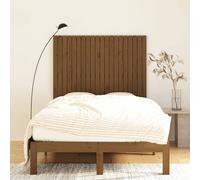 Berkfield Home Wall Headboard Honey Brown 127.5x3x110 cm Solid Wood Pine Berkfield Home Brown 127.5x3x110 cm