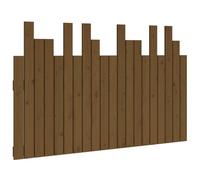 Berkfield Home Wall Headboard Honey Brown 127.5x3x80 cm Solid Wood Pine Berkfield Home Brown 127.5x3x80 cm