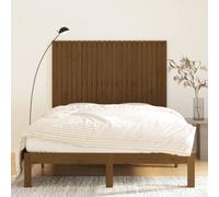 Berkfield Home Wall Headboard Honey Brown 146.5x3x110 cm Solid Wood Pine Berkfield Home Brown 146.5x3x110 cm