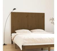 Berkfield Home Wall Headboard Honey Brown 166x3x110 cm Solid Wood Pine | Size: 166 x 3 x 110 cm Berkfield Home Brown 166 x 3 x 110 cm