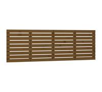 Berkfield Home Wall Headboard Honey Brown 206x3x63 cm Solid Wood Pine | Size: 206 x 3 x 63 cm Berkfield Home Brown 206 x 3 x 63 cm