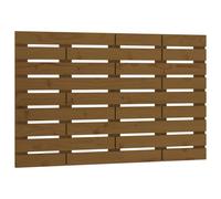 Berkfield Home Wall Headboard Honey Brown 96x3x63 cm Solid Wood Pine | Size: 96 x 3 x 63 cm Berkfield Home Brown 96 x 3 x 63 cm