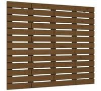 Berkfield Home Wall Headboard Honey Brown 96x3x91.5 cm Solid Wood Pine Berkfield Home Brown 96x3x91.5 cm